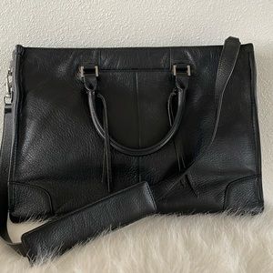 rebecca minkoff large leather satchel tote